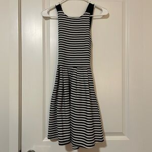 SO Black and white striped dress